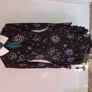 STORE CLOSING IN 24 HOURS Hot topic celestial skater dress with pockets M